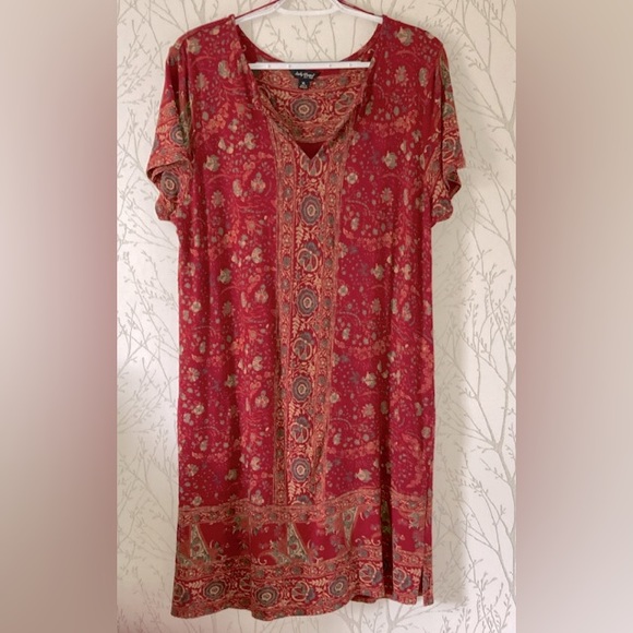 Lucky Brand Dresses & Skirts - Lucky Brand Women’s Boho Floral Pocket Mini Shift Dress